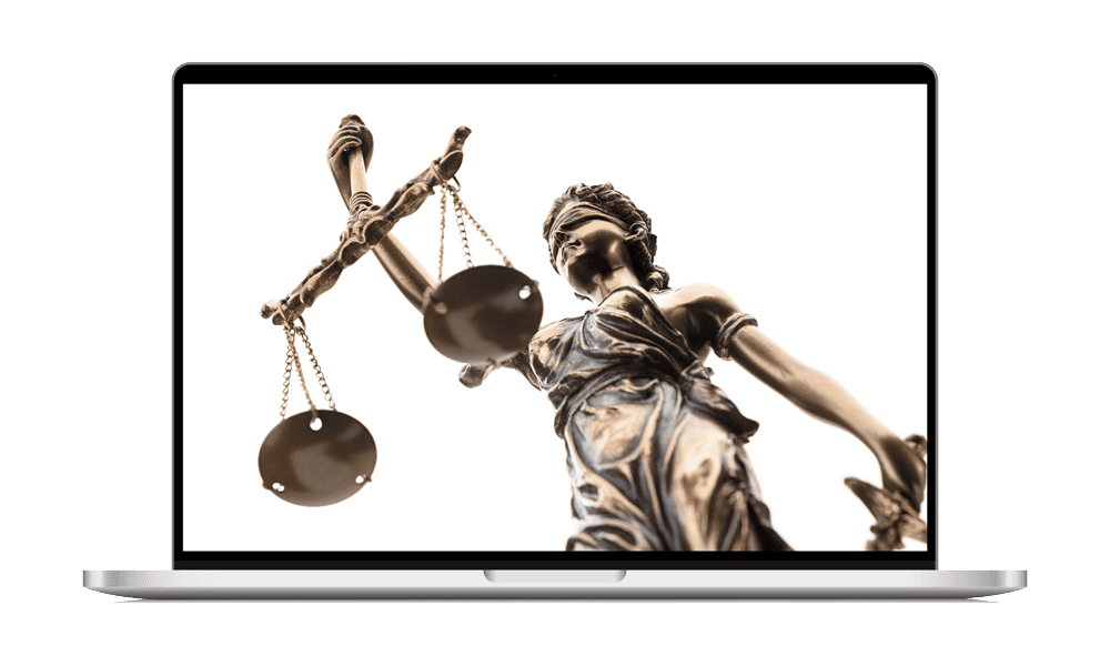 Waage der Justitia - Symbol der Gerechtigkeit