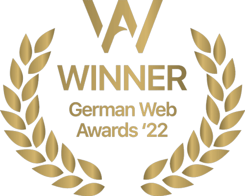 Siegel Winner German Web Awards 2022