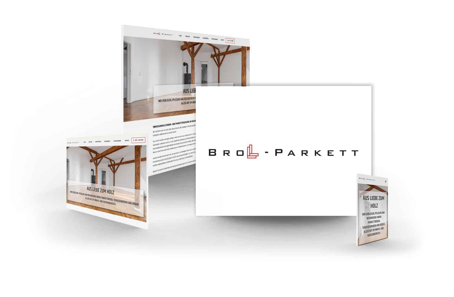 crocovision Webdesign Referenz Broll Parkett GmbH